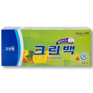 크린랩 뽑아쓰는 크린백 30cm x 45cm, 대(L), 300개입, 1개