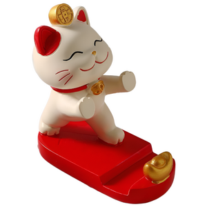 (당일배송) 차차앤코 복냥이 귀여운마네키네코 핸드폰거치대 휴대폰거치대 행운템 선물템 커플템 재물템 인테리어소품, 대운팍팍, 1개