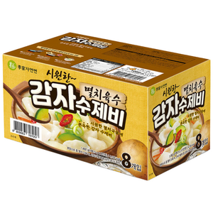 이가자연면 멸치육수 감자 수제비, 186.5g, 8개