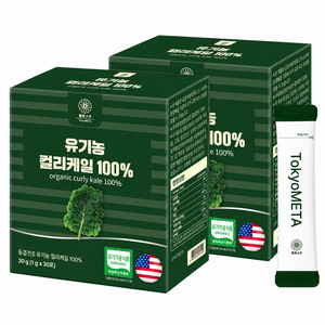 도쿄메타 유기농 컬리케일 100프로 미국산 캘리포니아산 곱슬케일 동결건조, 2개, 30g