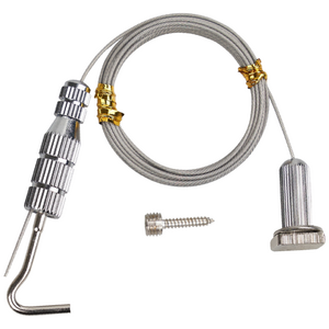 마이토우 고하중 액자걸이 천장레일형 세트 천정고정와이어 액자걸이 2M 와이어 높은 천장 호환, C-4.천정용 액자걸이 레일 고정형, 1개, 실버