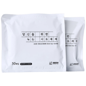생활감성 사르르 녹는 시트세제 100매입 [미국 FDA 인증], 1개