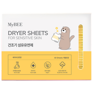 마이비 피부에순한 건조기시트 섬유유연제 베이비코튼향, 40개입, 1세트