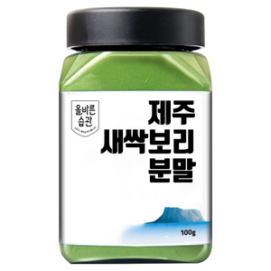 올바른습관 제주 무농약 새싹보리 분말, 100g, 1개