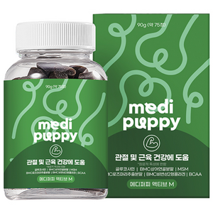 메디퍼피 리포좀 근육 강화 영양제 강아지 글루코사민 노령견 노견 슬개골 다리떨림, 1개, 관절, 90g