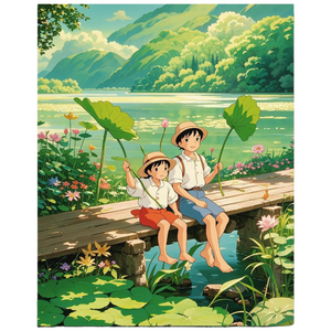 DIY 명화그리기 유화 그림 그리기 아크릴화 30*40cm, T타입, 1개