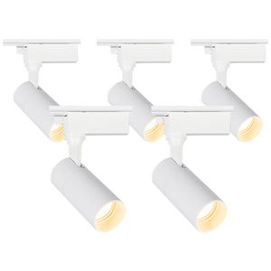 라인조명 LED 에코 원통 COB 일체형 레일조명 화이트바디, 2. 전구(노란빛) 10w, 5개