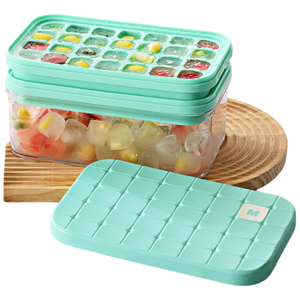 편안한42 가정용 대용량 실리콘 얼음 트레이 세트, 1세트, 그린