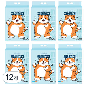 두부랑캣츠 응고형 극세입자 고양이 모래, 7L, 12개, 오리지널