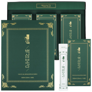 [백삼보감] 150년 산삼진액 1개월분 (30포), 1박스, 30포, 600ml