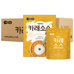 베베쿡 처음먹는 덮밥 소스, 카레, 100g, 30개