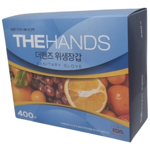 더핸즈 두꺼운 프리미엄 위생장갑, 1세트, 400개
