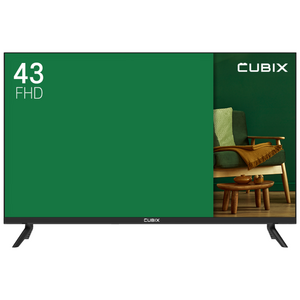 큐빅스 40형/43형/50형 Full HD/UHD 4K TV/LED TV/IPTV/새상품, 43 FHD, 고객직접설치, 스탠드형, 109cm/(43인치)