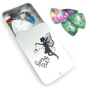 슈페라 기타 피크 0.5mm 100개 알루미늄 케이스 포함 통기타 우쿨렐레, 0.5mm-20개 0.7mm-10개, 1세트