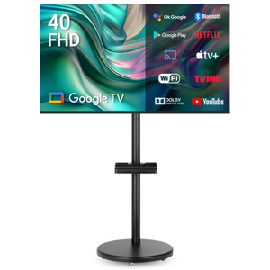 무빙큐빅스 블랙에디션 40인치 FHD 삼탠바이미 퍼스트 셋트 이동식 스마트TV 삼텐바이미 중소바이미, 고객직접설치, 스탠드형, 삼탠바이미 퍼스트 블랙, 101cm(40인치)