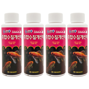 샘아쿠아 터치 종합 수질개선제, 120ml, 4개