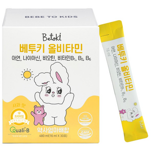 베투키 올비타민 액상 어린이 유아 종합 멀티 비타민 아연 엽산, 1개, 30회분