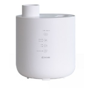 디큐브 가열식 가습기 2.5L 대용량 아기 통세척, 화이트