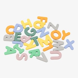 쏠앤샘 파스텔 알파벳 한글 숫자 원목 자석 블럭 유아 아동 어린이 교구, 알파벳대문자, 1세트