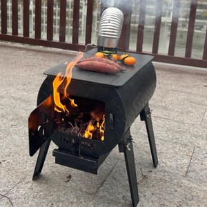 소형 화목난로 캠핑 농막 시골주택 전원주택 난방 화로대, 대형
