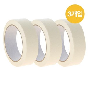 르디아망 다용도 종이 마스킹테이프 3개입 미색, 2cm x 50M, 3개