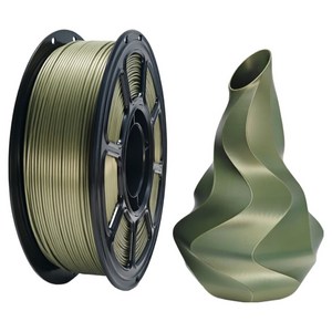 실크 광택 PLA+ 필라멘트 1.75mm 1kg 고인성 FDM 3D프린터 소재, 브론즈/Bronze, PLA+ silk