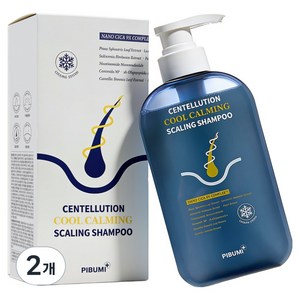 [탈모기능성/ 가려움&비듬42%] 피부미 쿨 카밍 두피 스케일링 탈모 샴푸, 2개, 500ml