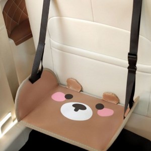 스피릿태드 뒷좌석 발받침대 차량발판 풋레스트 발거치대 풋해먹, 1개, 갈색