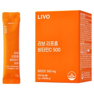 리보 리포좀 비타민C 500 리뉴얼 분말 식약처인증, 6개, 60g