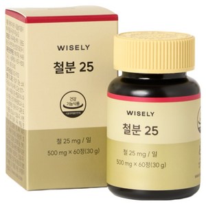 와이즐리 철분 25 (2개월분), 60정, 2세트