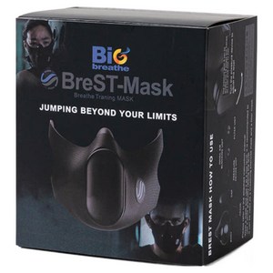 인터벌 크로스 러닝 체력 강화 필요 | 호흡 저항으로 지구력 보완 | Bigbreathe BreST Mask | 사이즈 옵션 안정적 착용감, BALCK_M_SIZE, 1개, 1개입