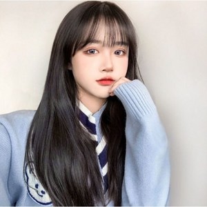 로미홀리 여성 긴머리 가발 (가발망포함) SH470, 1개, 오트밀
