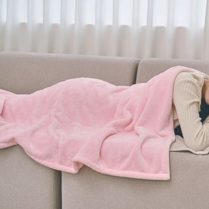 브리솔 프리미엄 극세사 전기담요 전기요 이불 온열 무릎 캠핑 유무선 전기담요, 핑크