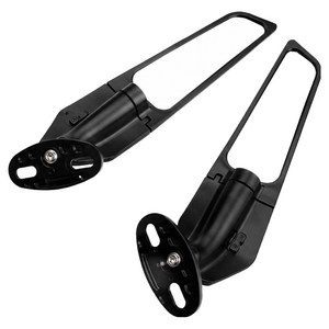 오토바이 백미러 for Kawasaki ZZR NINJA Honda CBR Yamaha YZF R6 R3 Suzuki GSXR 오토바이용 범용 액세서리 180도 알루미늄, 1개