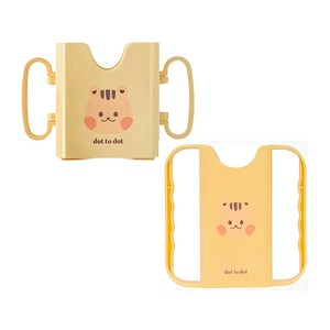 돗투돗 아가드 유아용 두유 우유 팩 홀더 라지 미니 2 set_돗람이 (옐로우), 돗람이(옐로우), 1세트