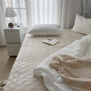 (25년형 탄소매트)텐드리 전자파없는 워셔블 탄소매트 싱글 더블, 디지털 아이보리 싱글