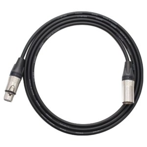 뉴트릭 카나레 2T2S 마이크 케이블 / 양 XLR 캐논, 검정, 1개, CANUT-DXLR-5m