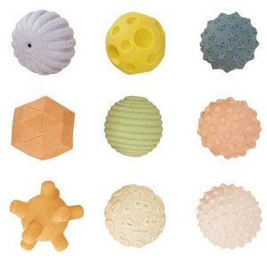 잼잼큐 촉감놀이 소프트 촉감볼, 9pc 세트, 1개