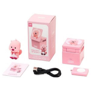잔망루피 3IN1 Cube 맥세이프 애플워치 고속 무선 아이폰 16 충전기 거치대, 단일속성