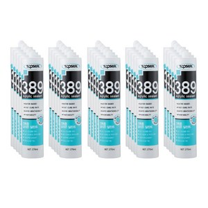 탑씰 389 도배용 수성 아크릴 백색 실리콘 실란트 270ml 노즐포함, 25개