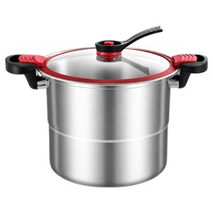 CookBuddy 304 스텐 저압냄비 압력밥솥 인덕션 3-4인용 압력솥, 1개, 은, 7L
