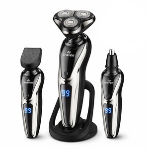 헤누스 셰이버 남자 전기 면도기 생활방수 전동 면도기, EQ-230K, 블랙, 1개