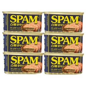 스팸 클래식 노캡, 200g, 6개