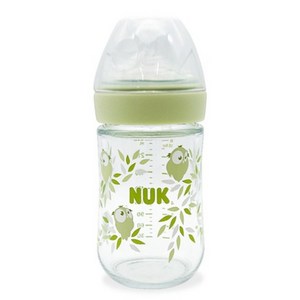 누크 네이쳐 센스 유리젖병, 그린, 240ml, 1개