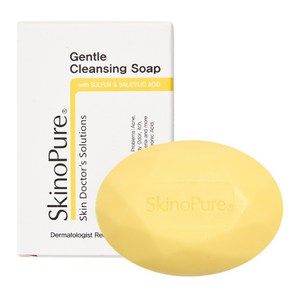 스키노퓨어 피지 민감성 보습 유황 젠틀 클렌징 비누, 100g, 1개입