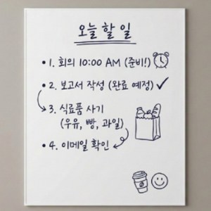 올라제 자석 화이트보드 메모 붙이는 칠판, white