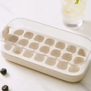 얼음틀 21구 고급 식품용 얼음트레이 아이스큐브, 아이보리, 1개