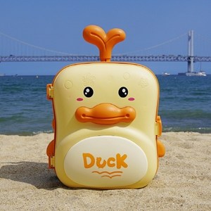 토이토 공룡 캐리어 모래놀이 여행가방 샌드토이 장난감 세트, 01_오리, 1개, 710g