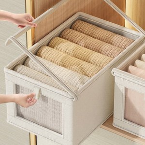 옷정리함 대용량 투명뚜껑 의류수납함 리빙박스 YHD5 여름겨울 옷정리함, 02.베이지, 2개