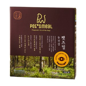 한삼인 강아지 펫츠밀 기능성 사료, 눈물개선/눈건강, 1kg, 2개